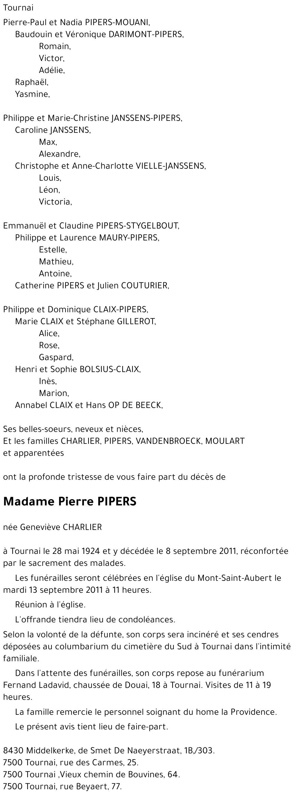 Geneviève CHARLIER