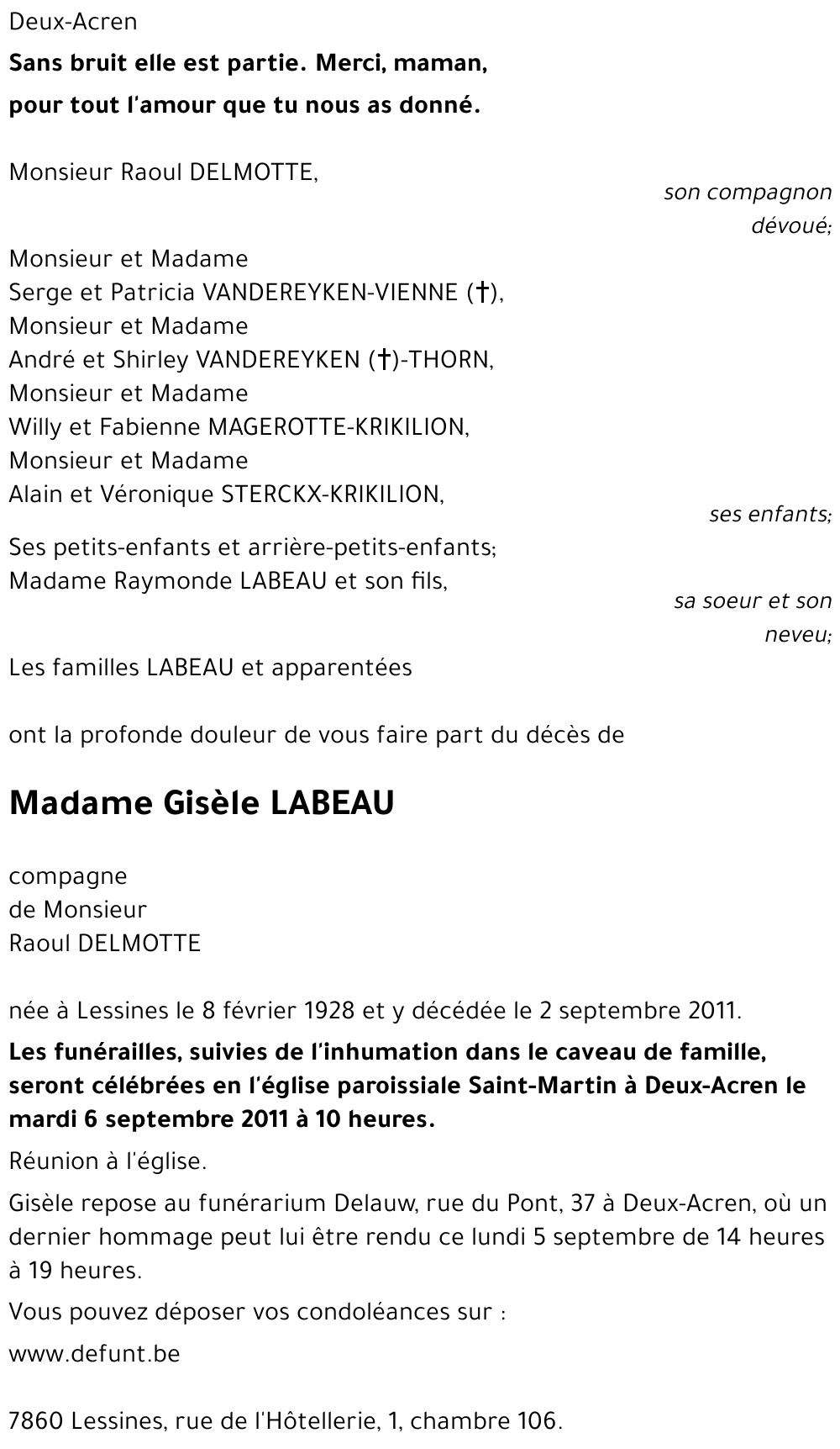 Gisèle LABEAU