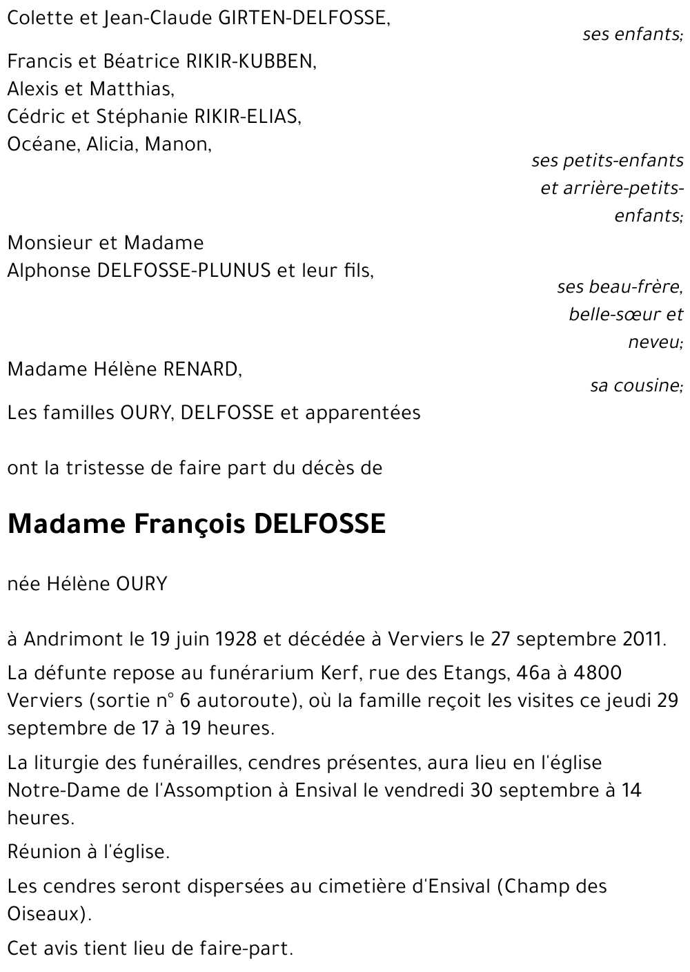 Hélène OURY