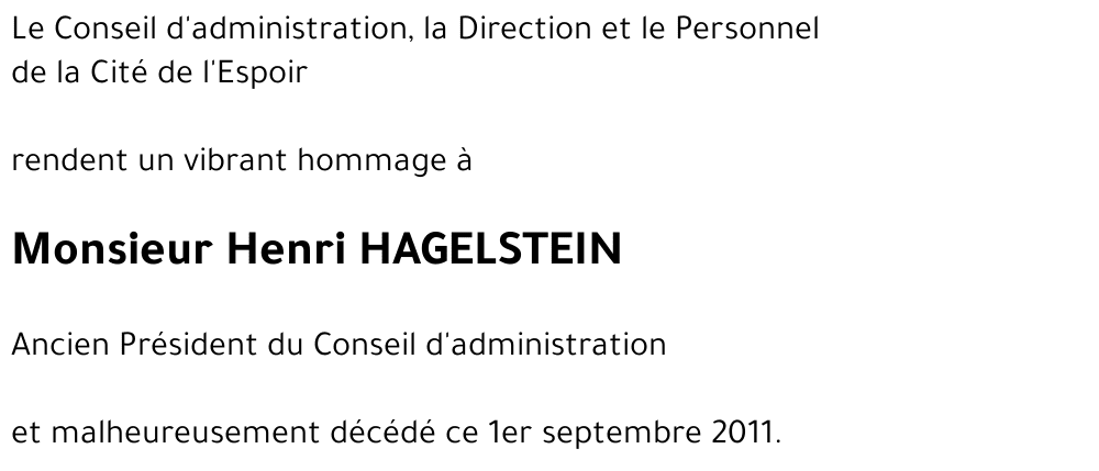 Henri HAGELSTEIN