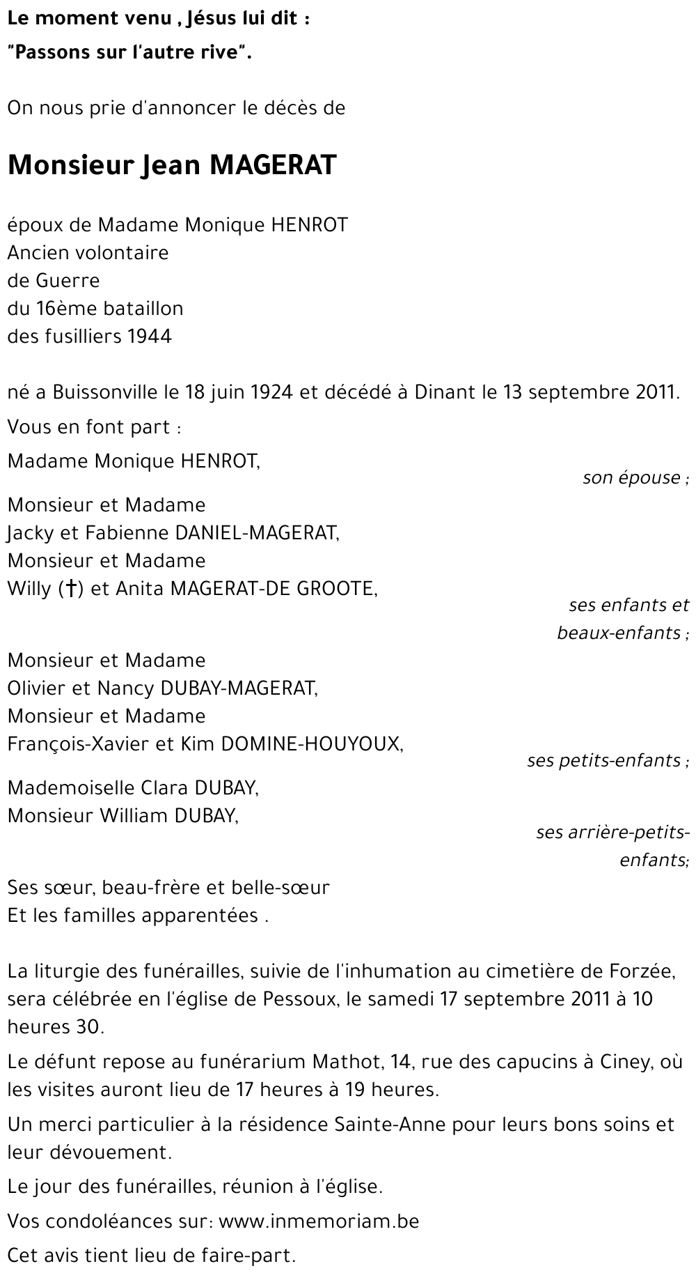 Jean MAGERAT