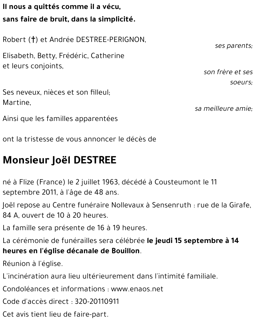 Joël DESTREE