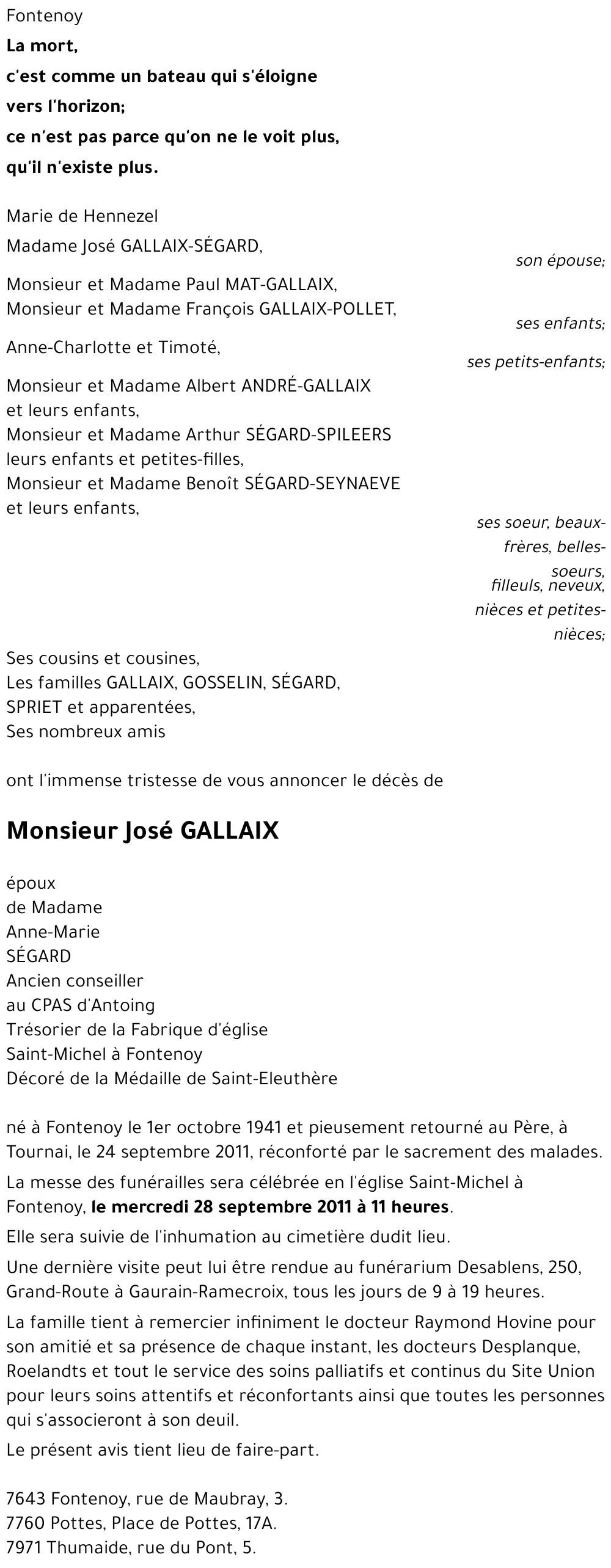 José GALLAIX