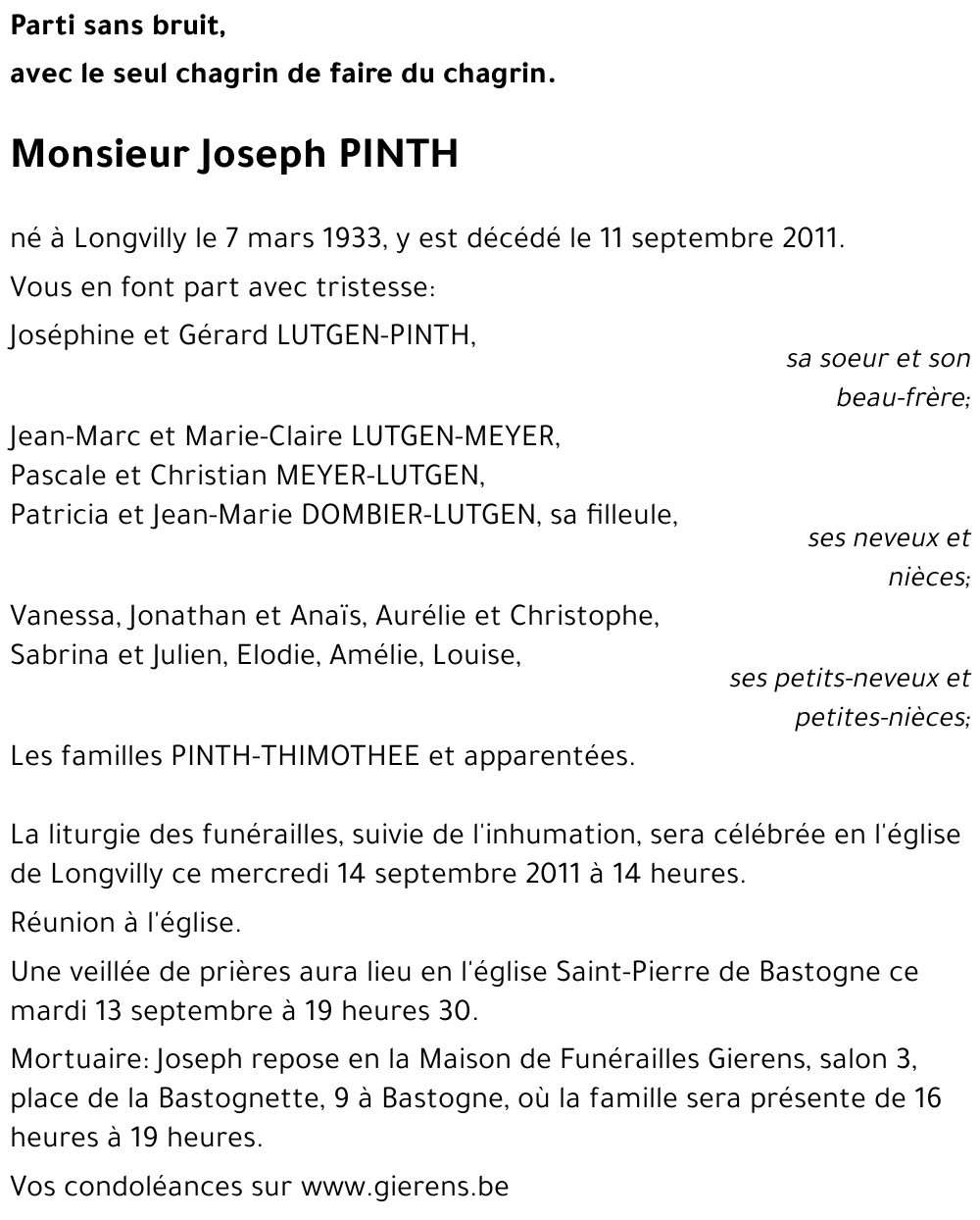 Joseph PINTH
