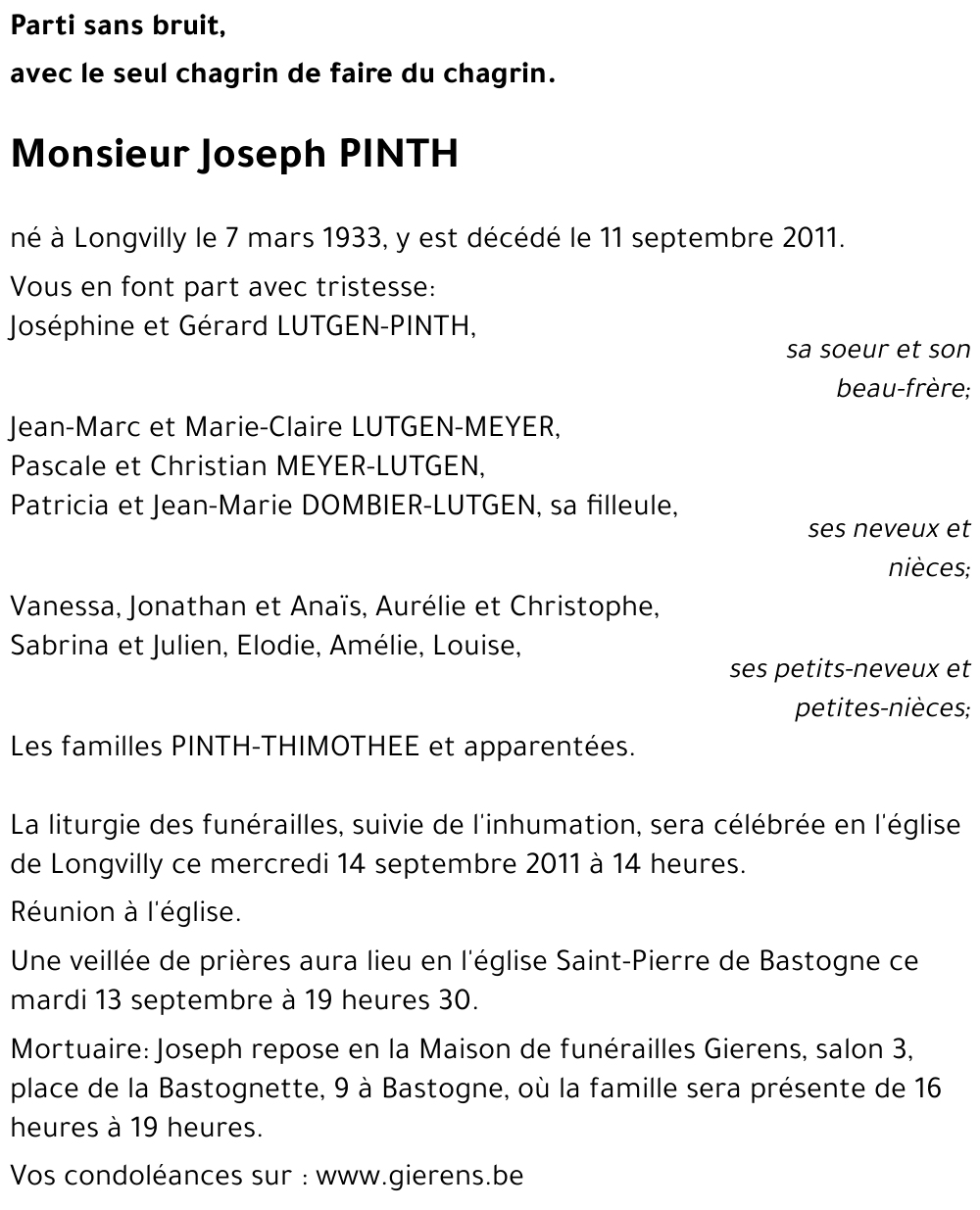 Joseph PINTH