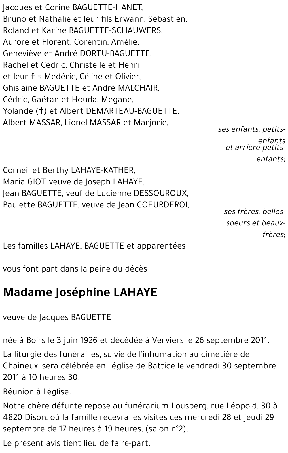 Joséphine LAHAYE