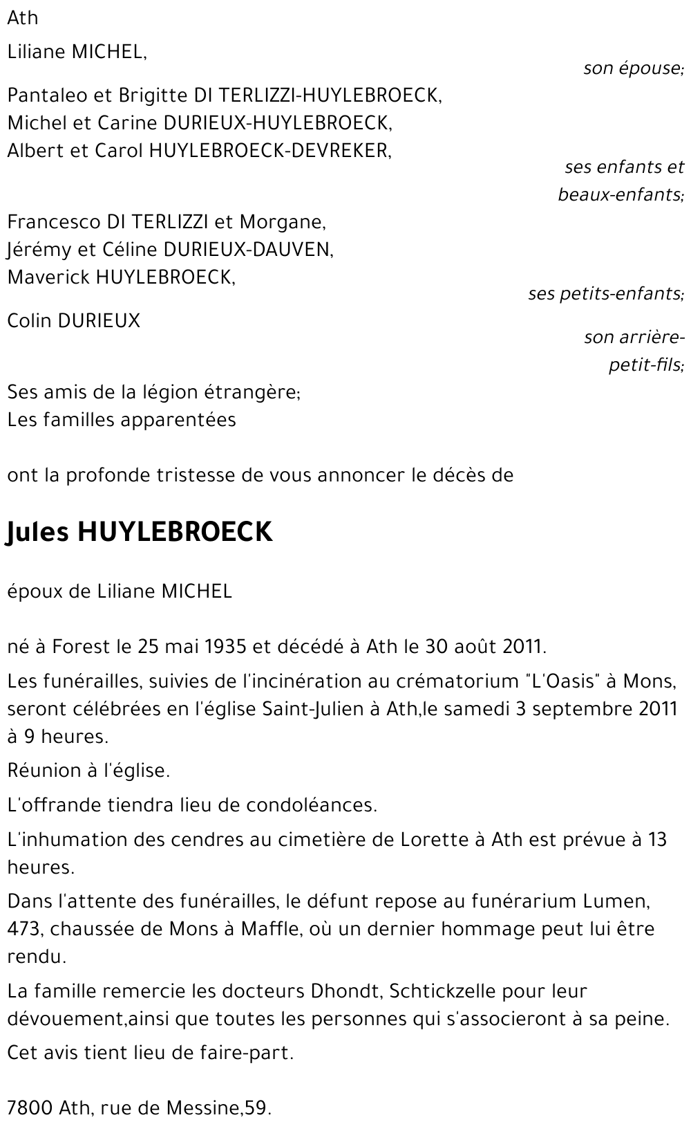 Jules HUYLEBROECK