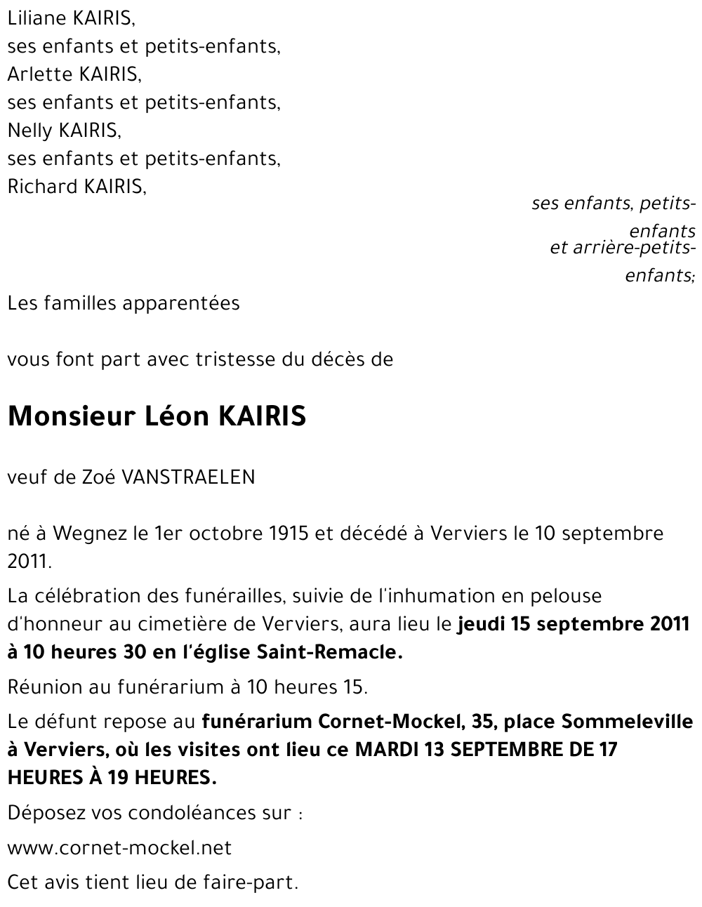 Léon KAIRIS
