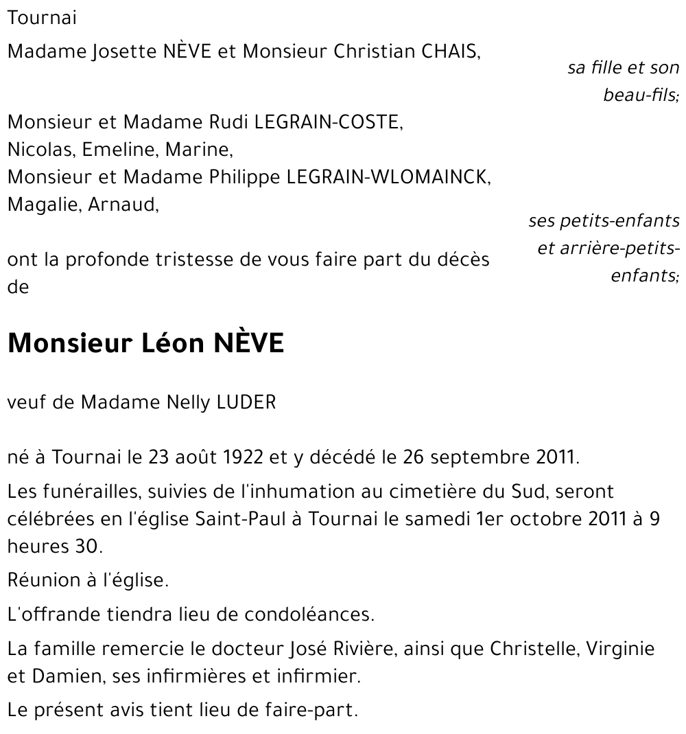 Léon NÈVE