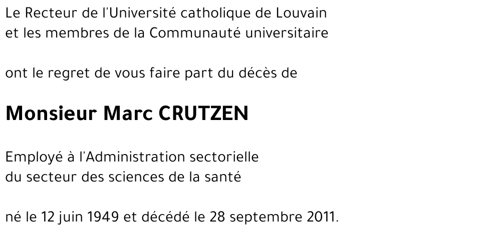 Marc CRUTZEN
