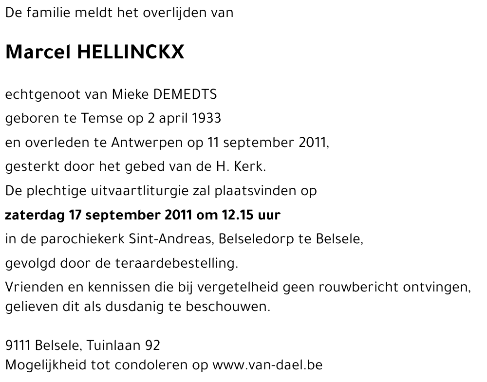 Marcel HELLINCKX
