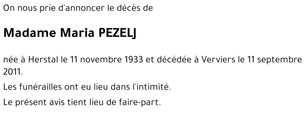 Maria PEZELJ