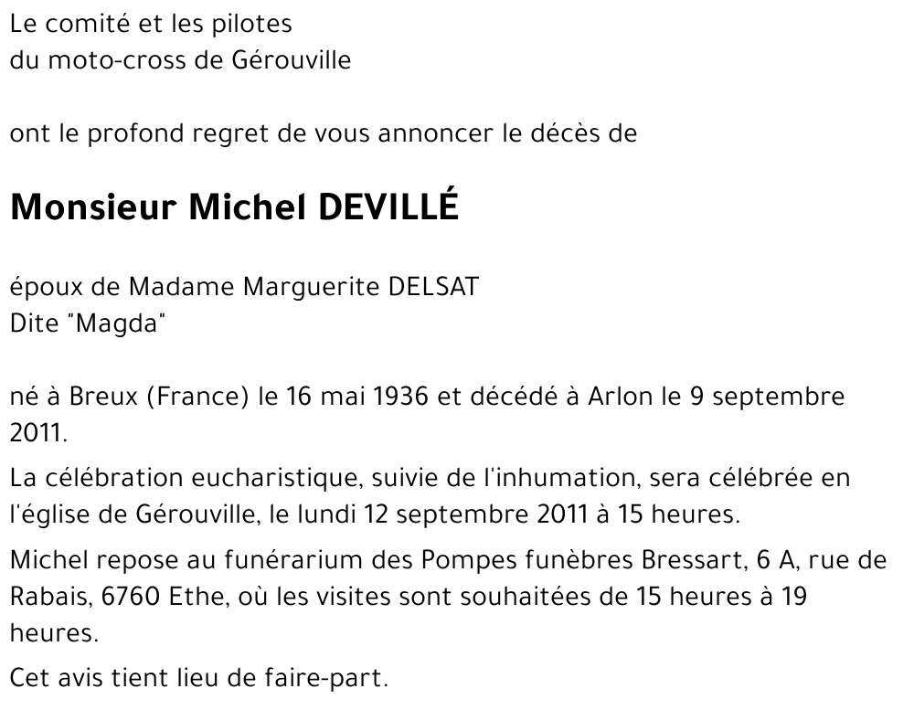Michel DEVILLÉ