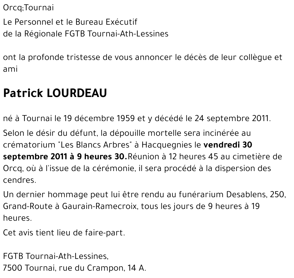 Patrick LOURDEAU