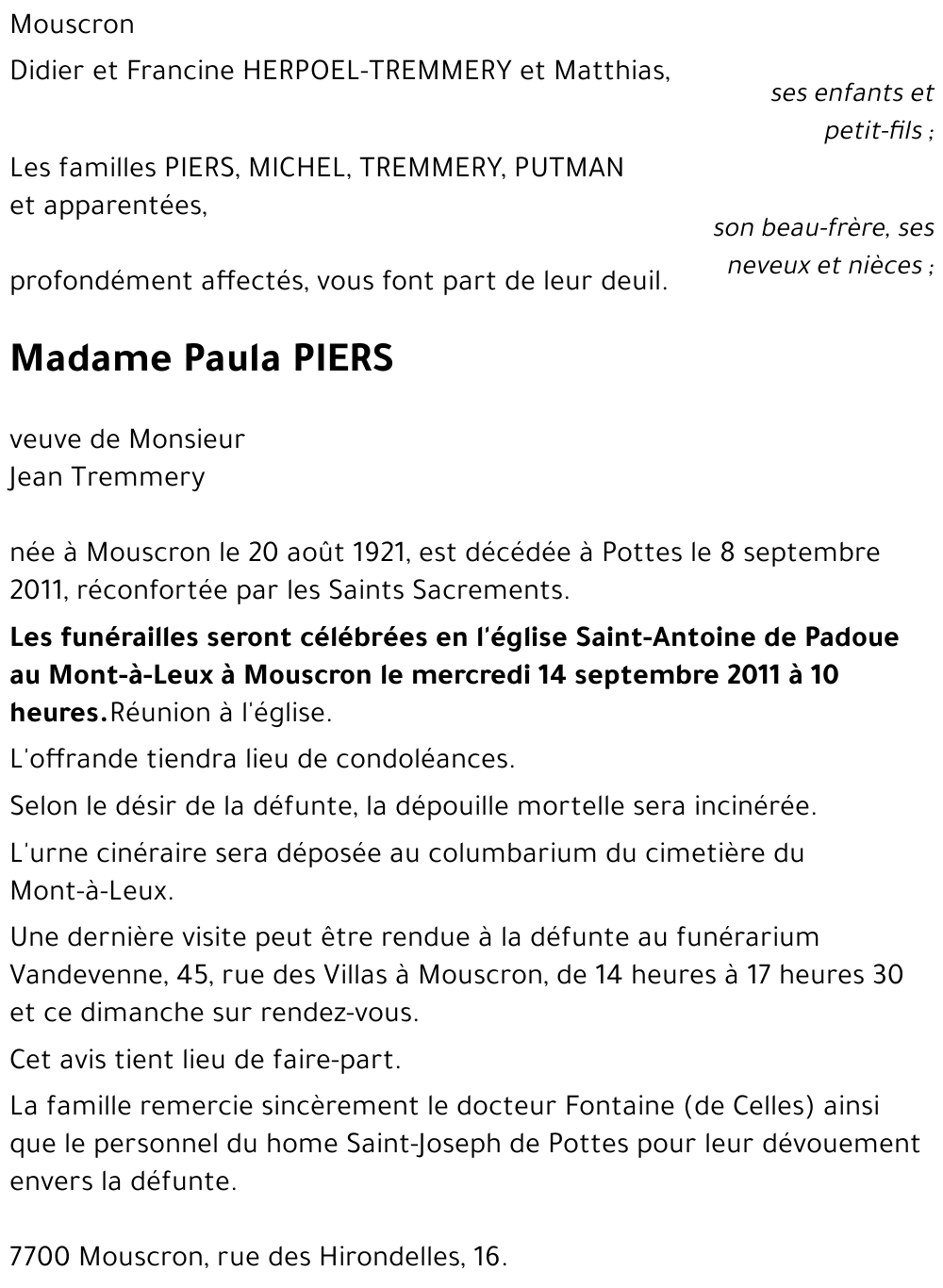Paula PIERS