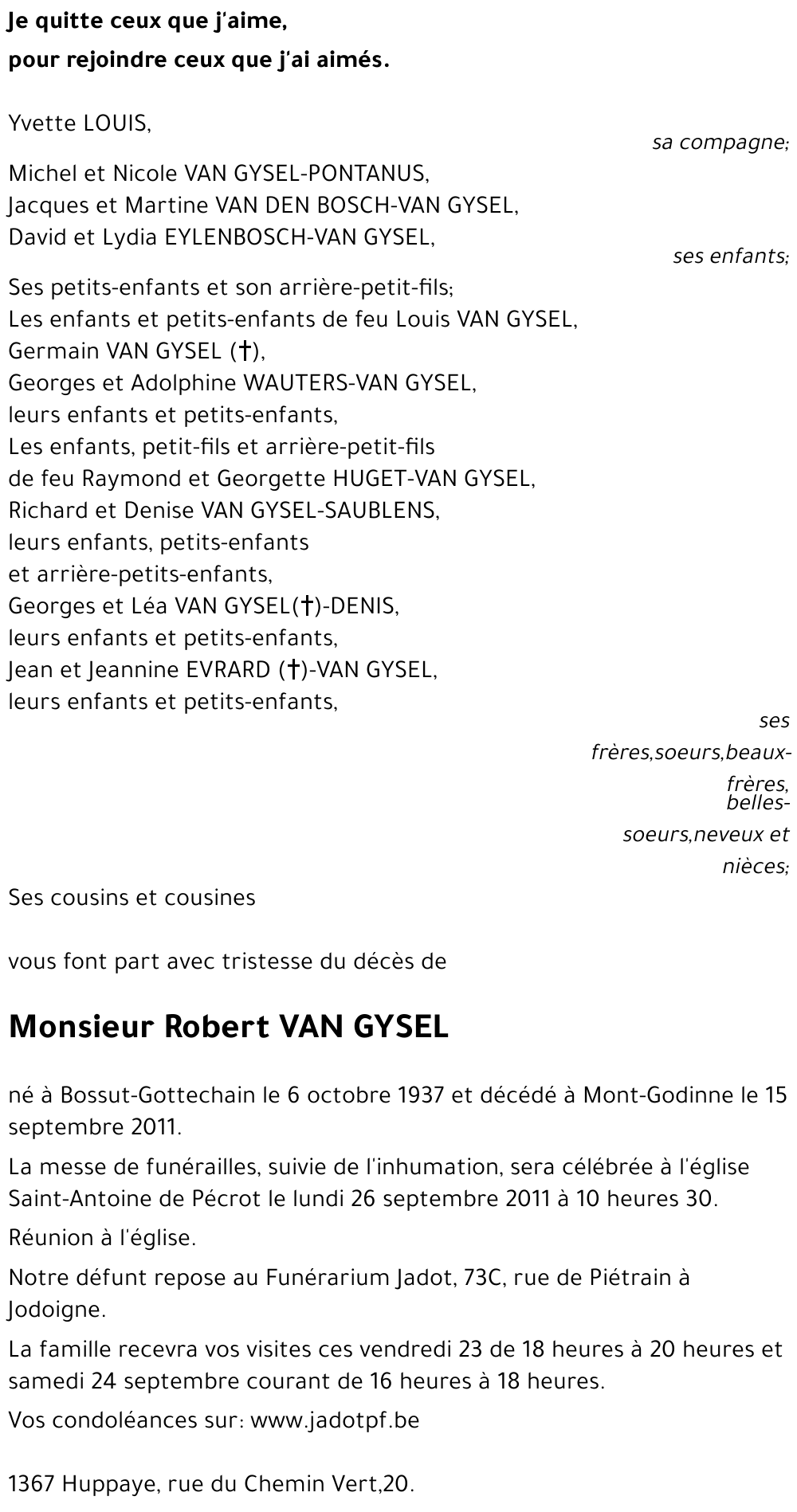 Robert VAN GYSEL