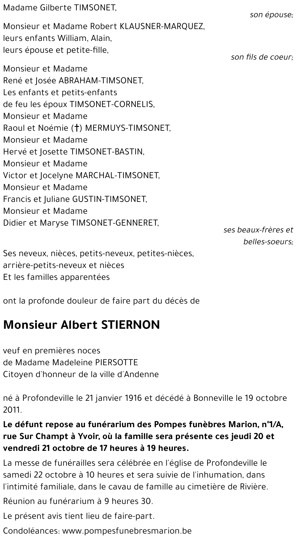 Albert STIERNON