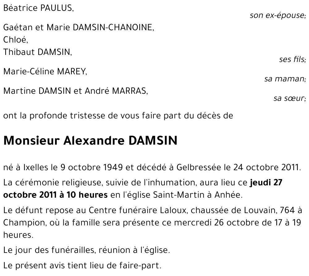 Alexandre DAMSIN