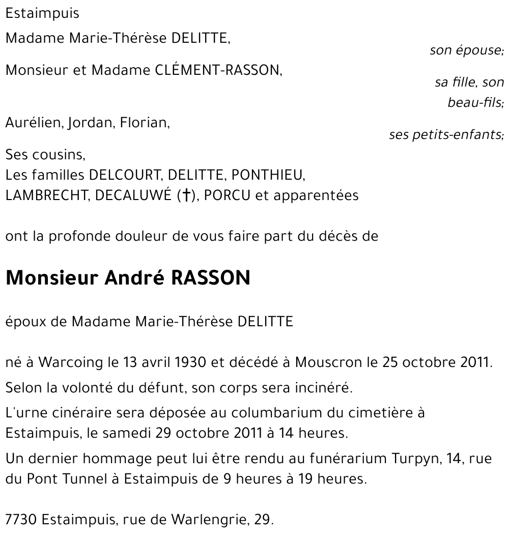 André RASSON