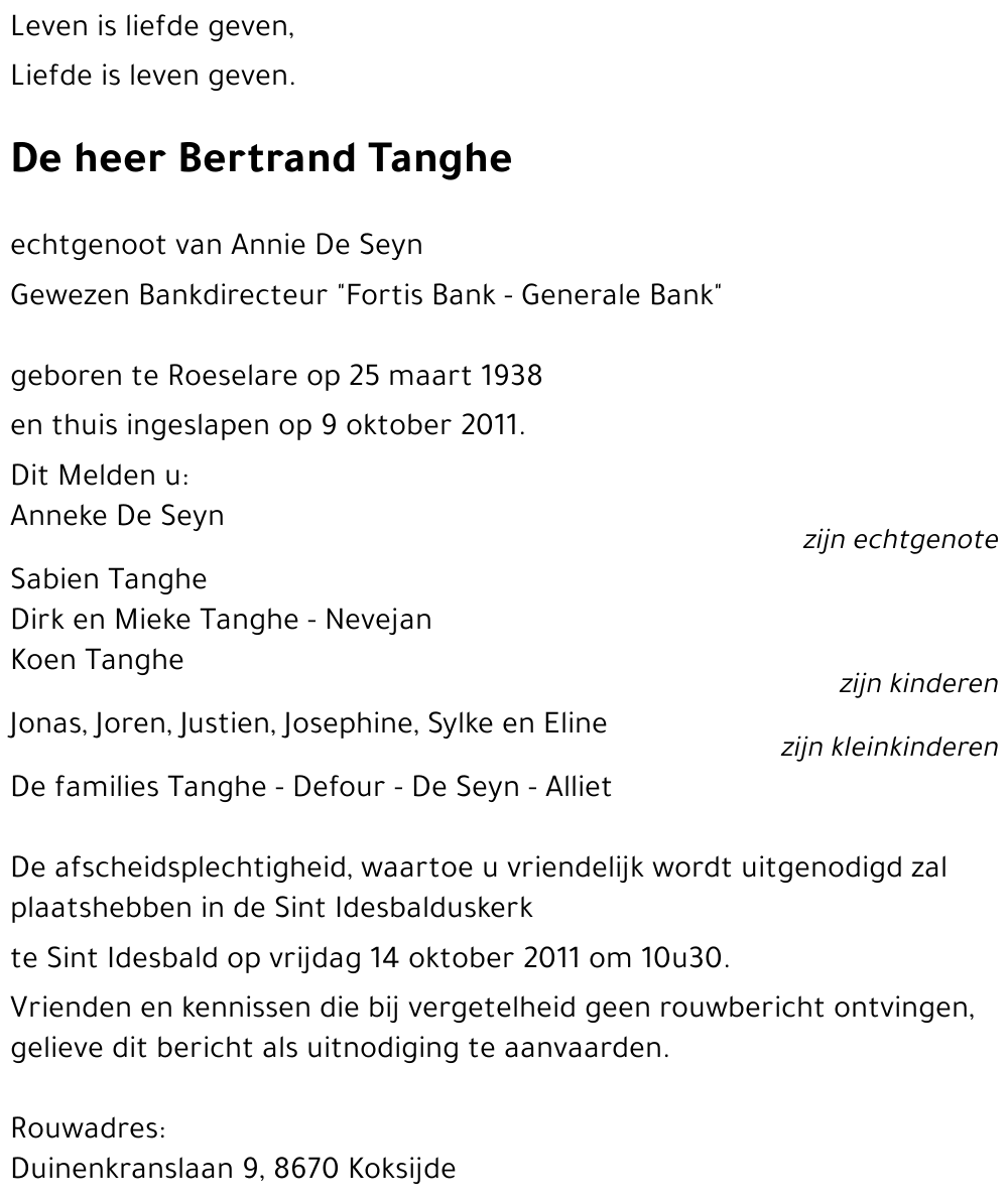 Bertrand Tanghe