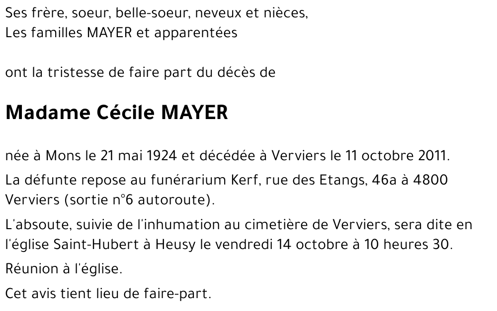 Cécile MAYER