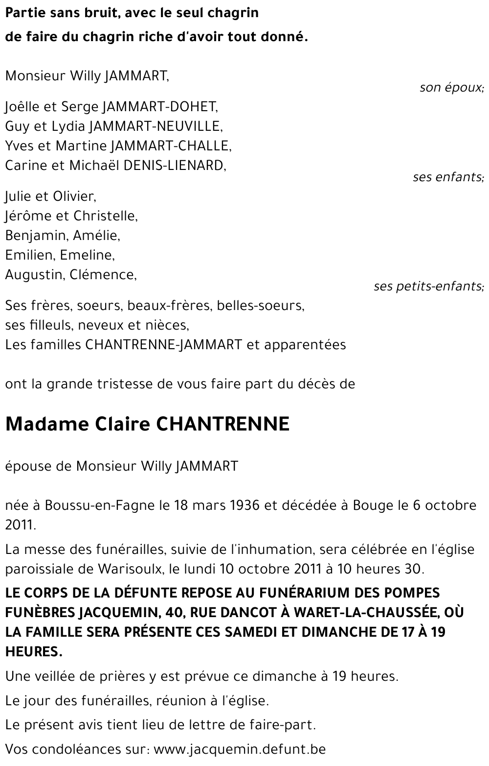 Claire CHANTRENNE