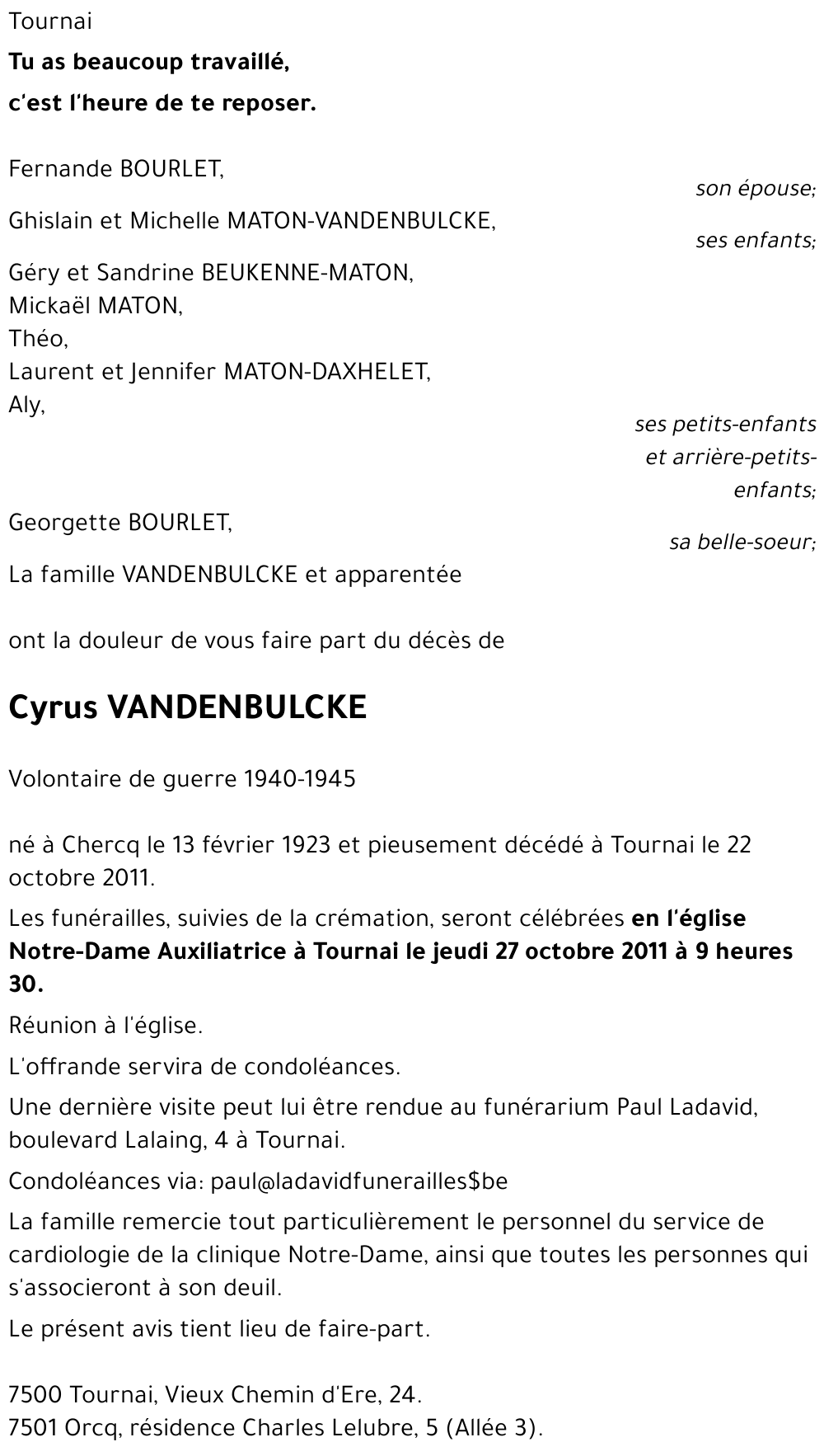 Cyrus VANDENBULCKE