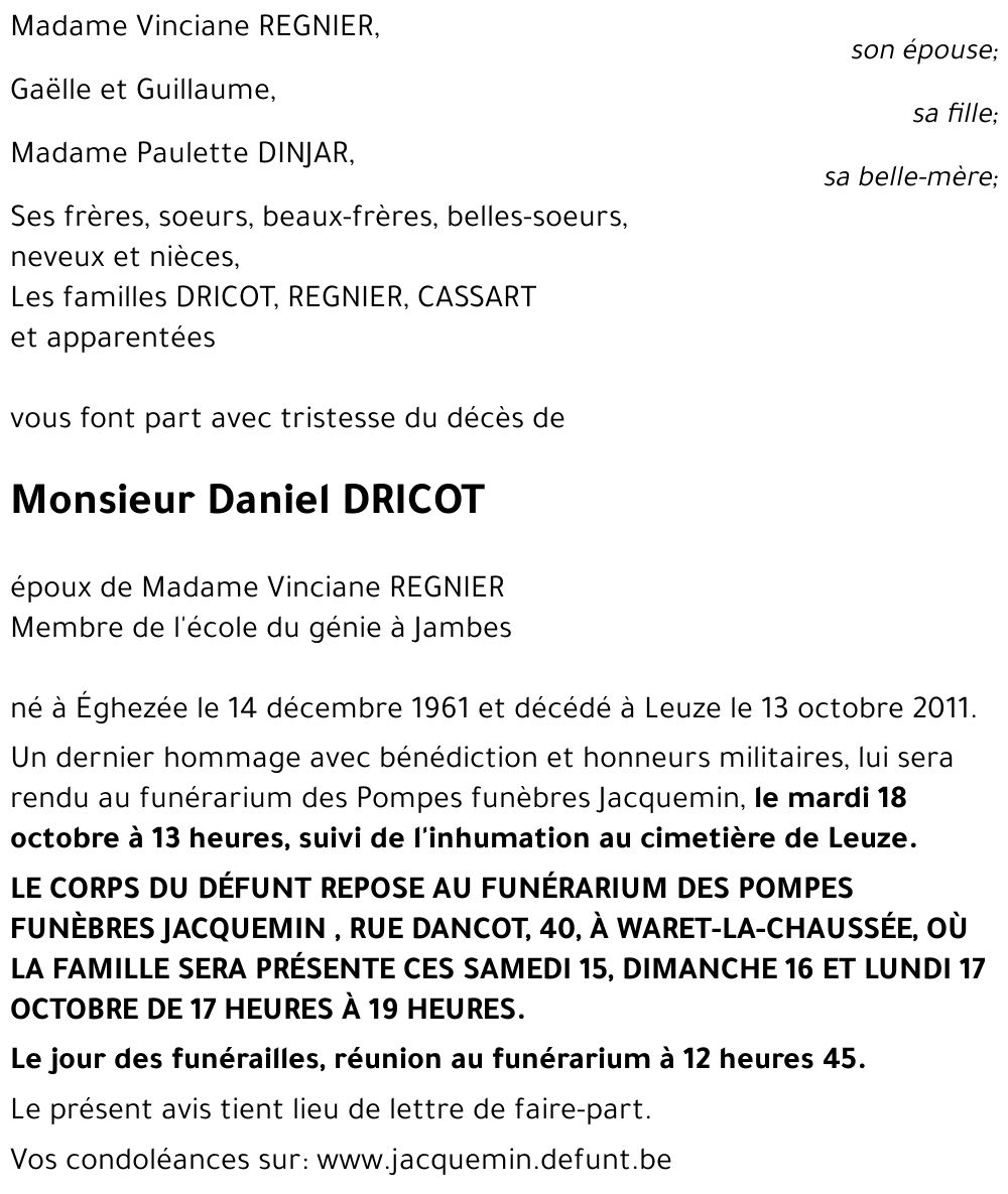 Daniel DRICOT