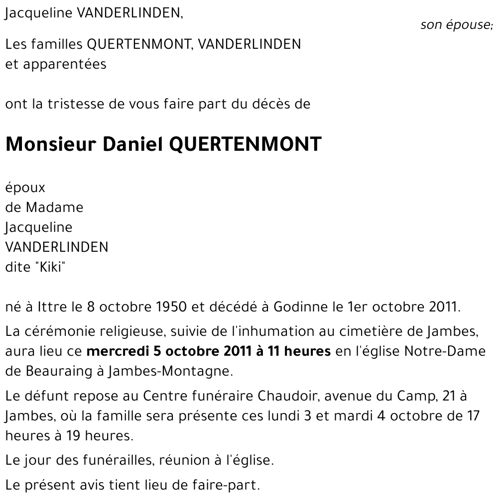 Daniel QUERTENMONT