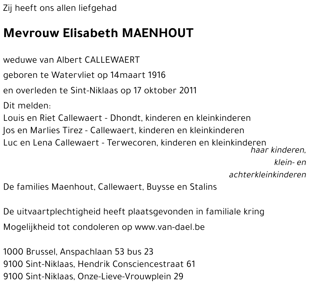 Elisabeth MAENHOUT