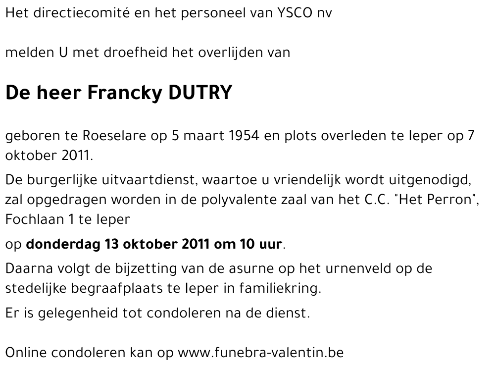 Francky Dutry