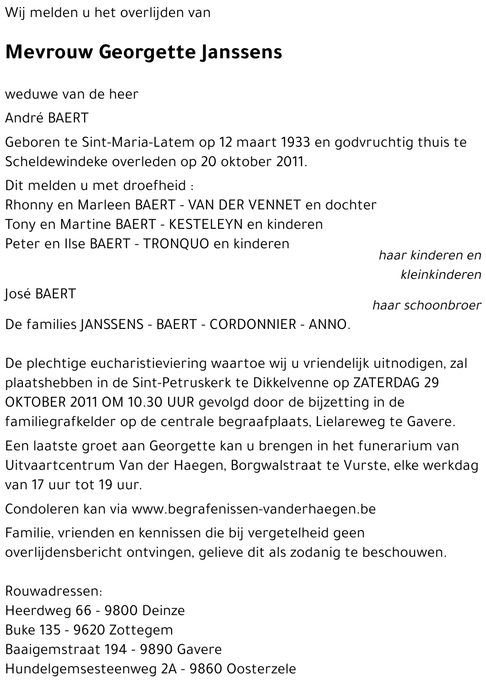 Georgette Janssens