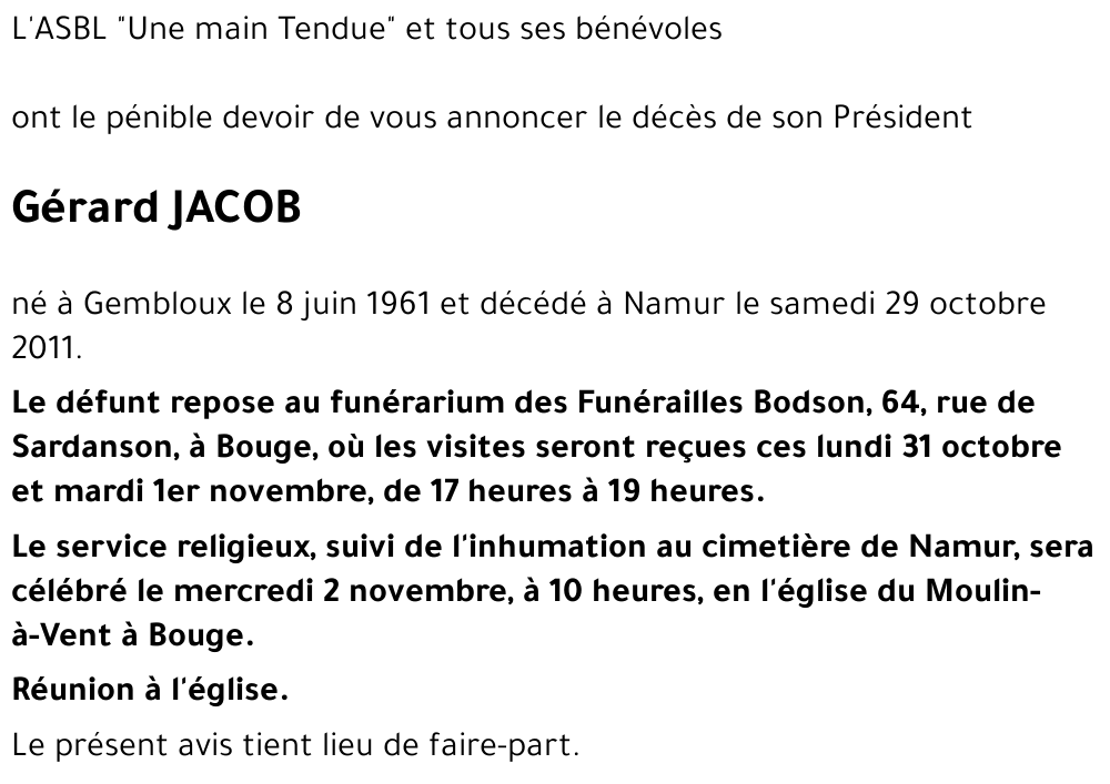 Gérard JACOB