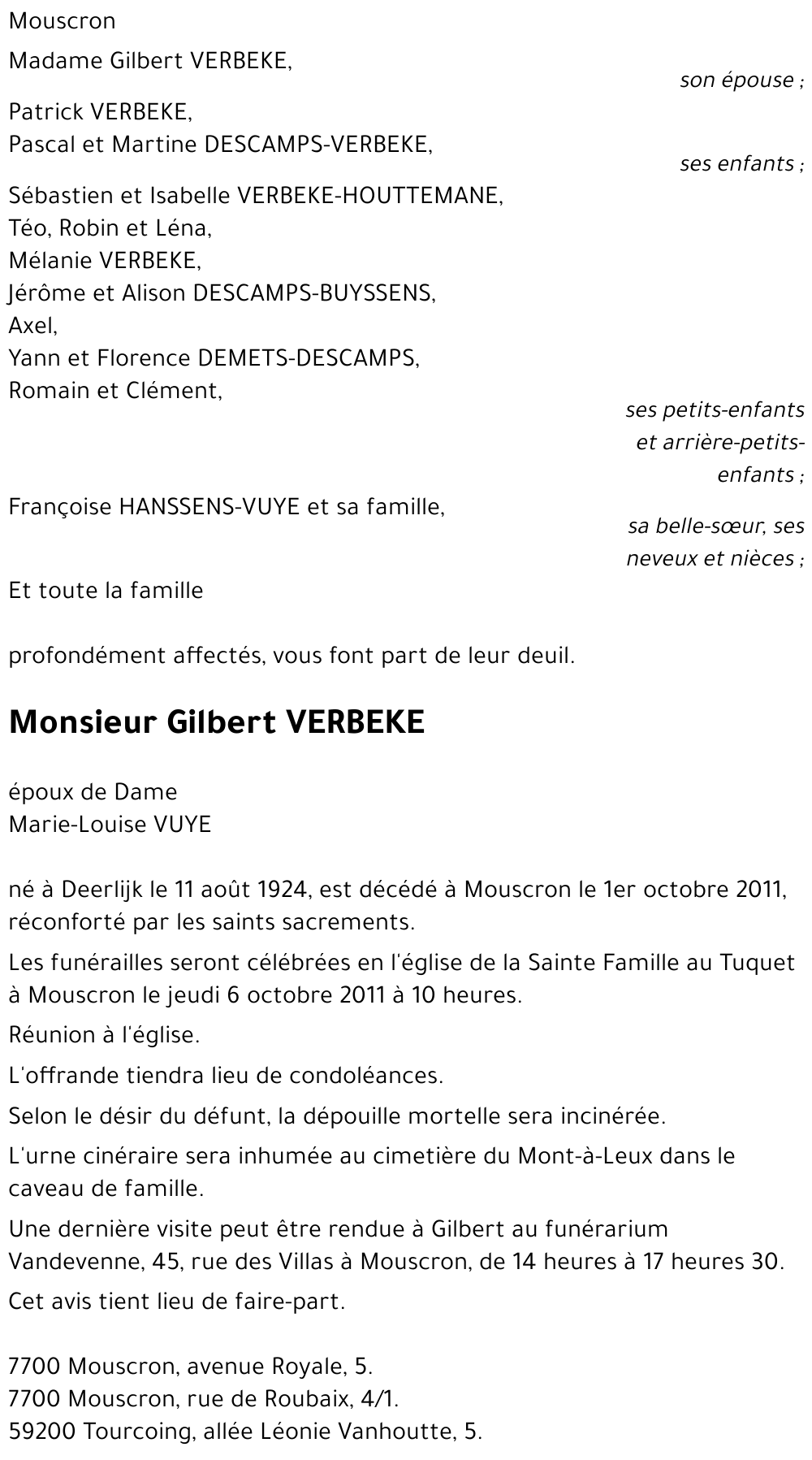 Gilbert VERBEKE