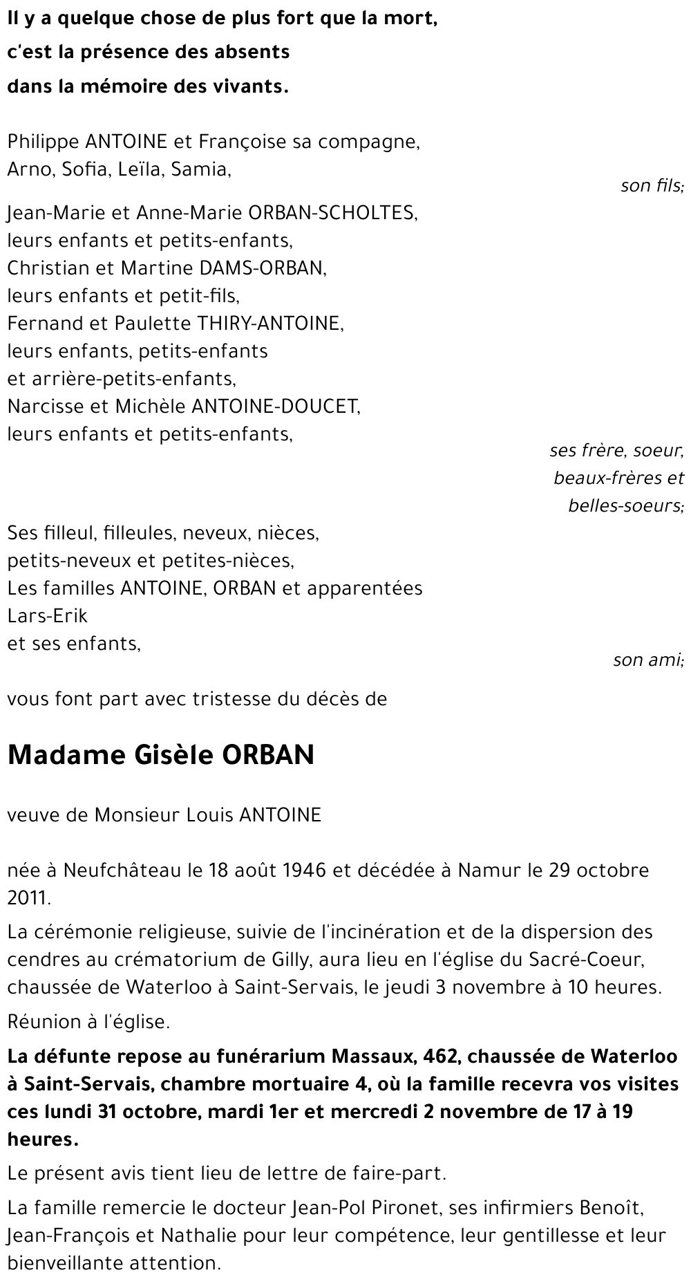 Gisèle ORBAN