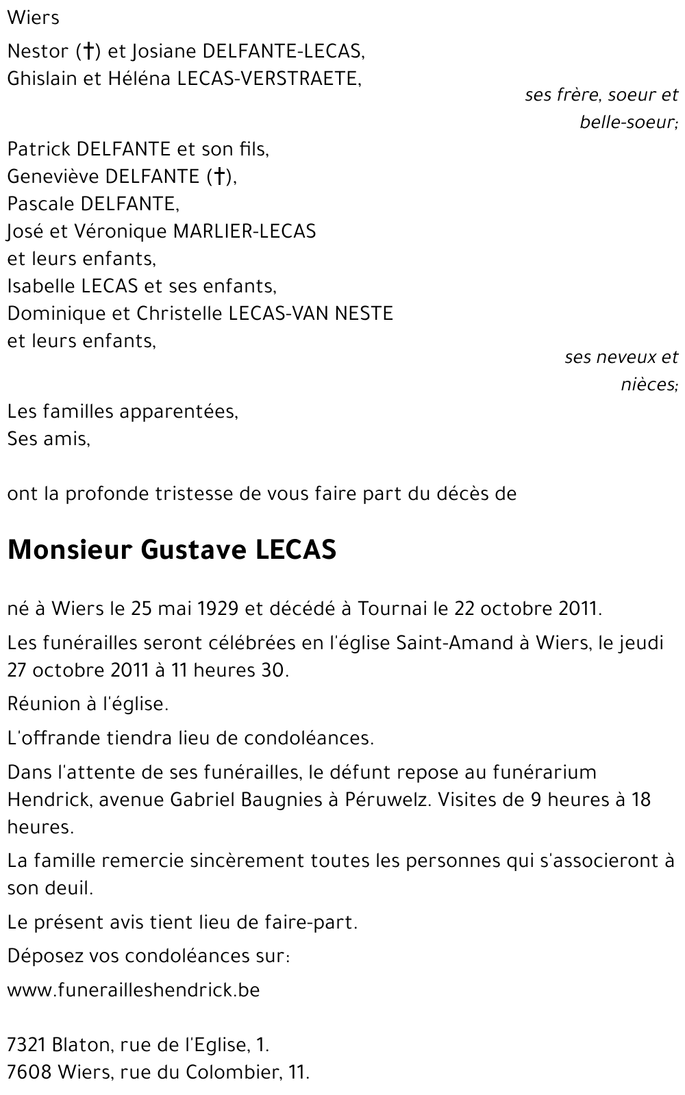 Gustave LECAS