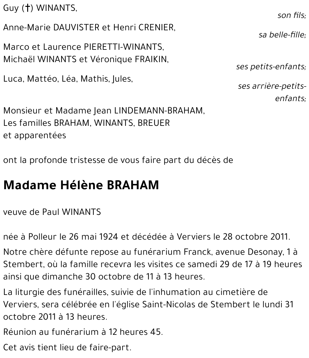 Hélène BRAHAM