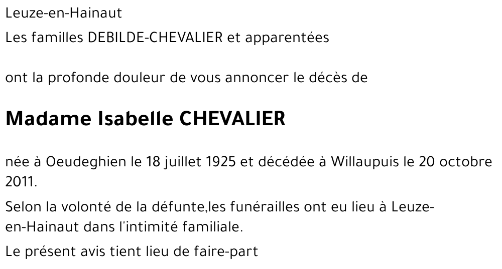 Isabelle Chevalier