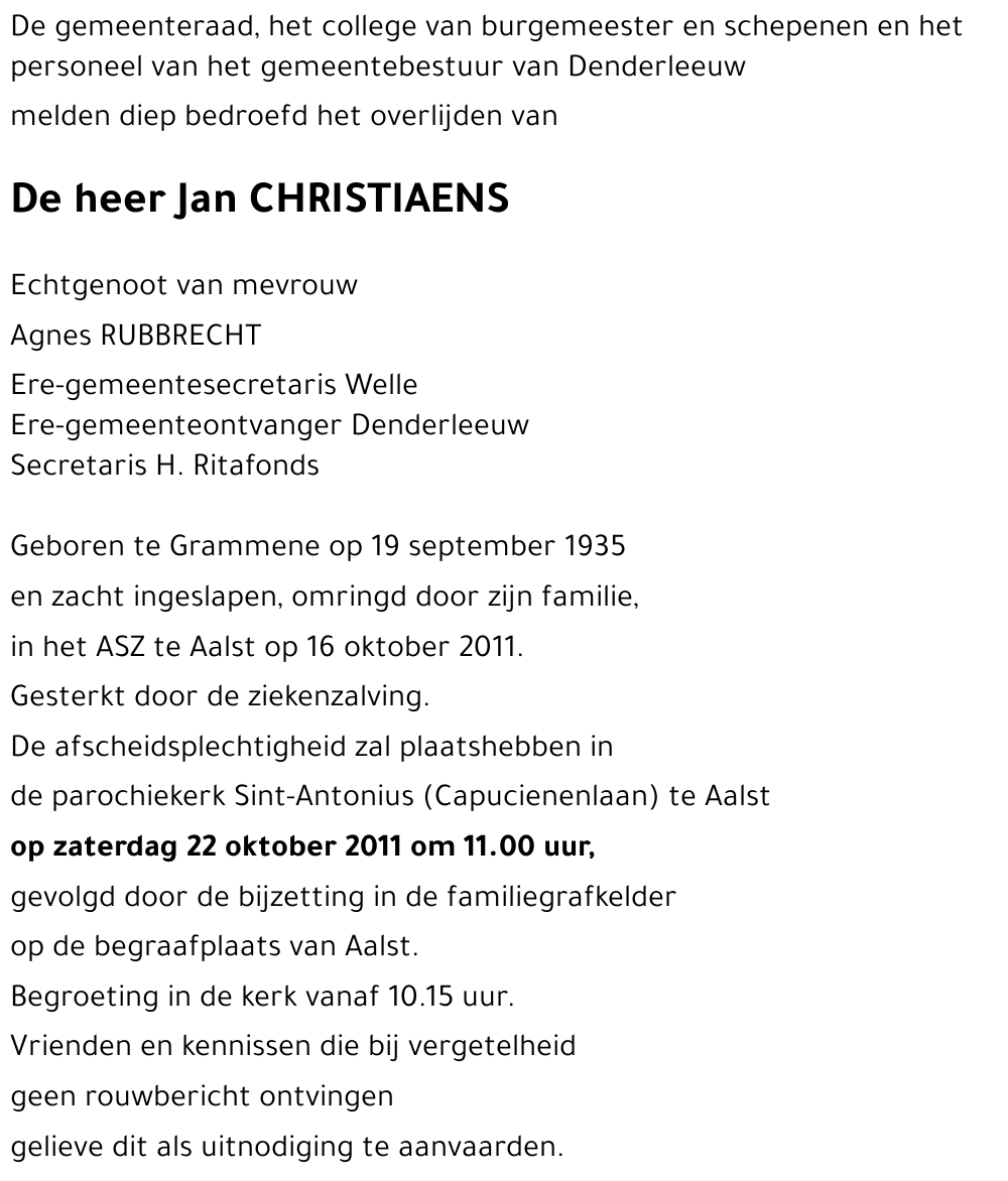 Jan CHRISTIAENS