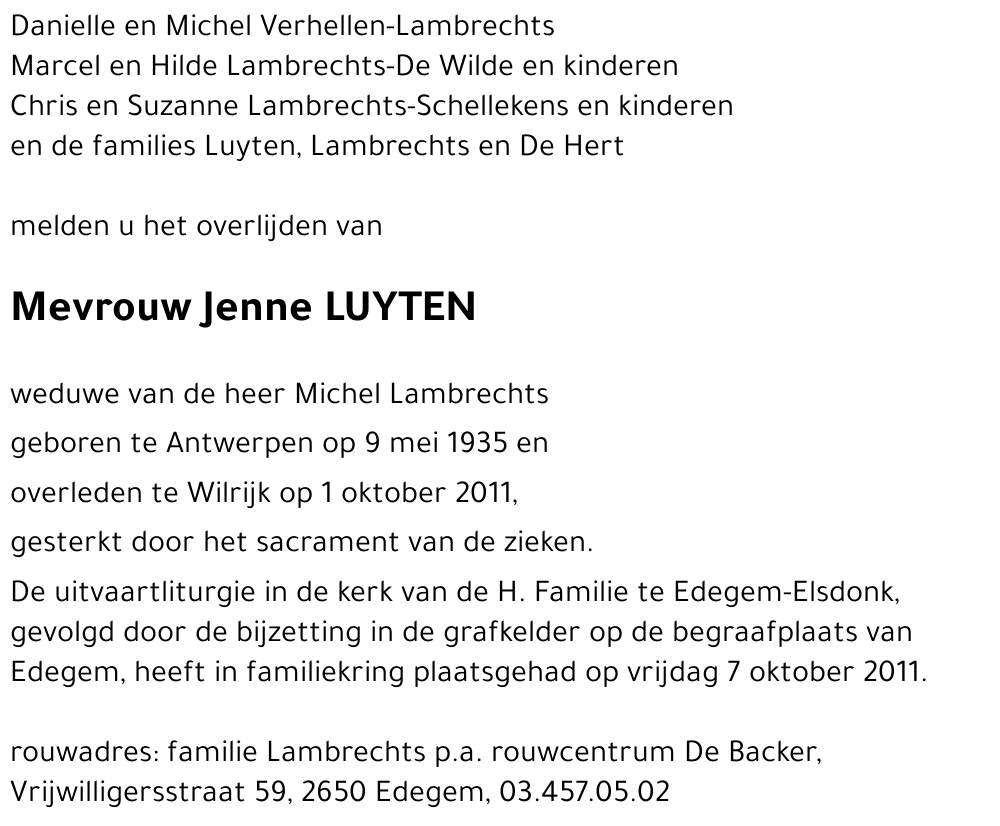 Jenne LUYTEN