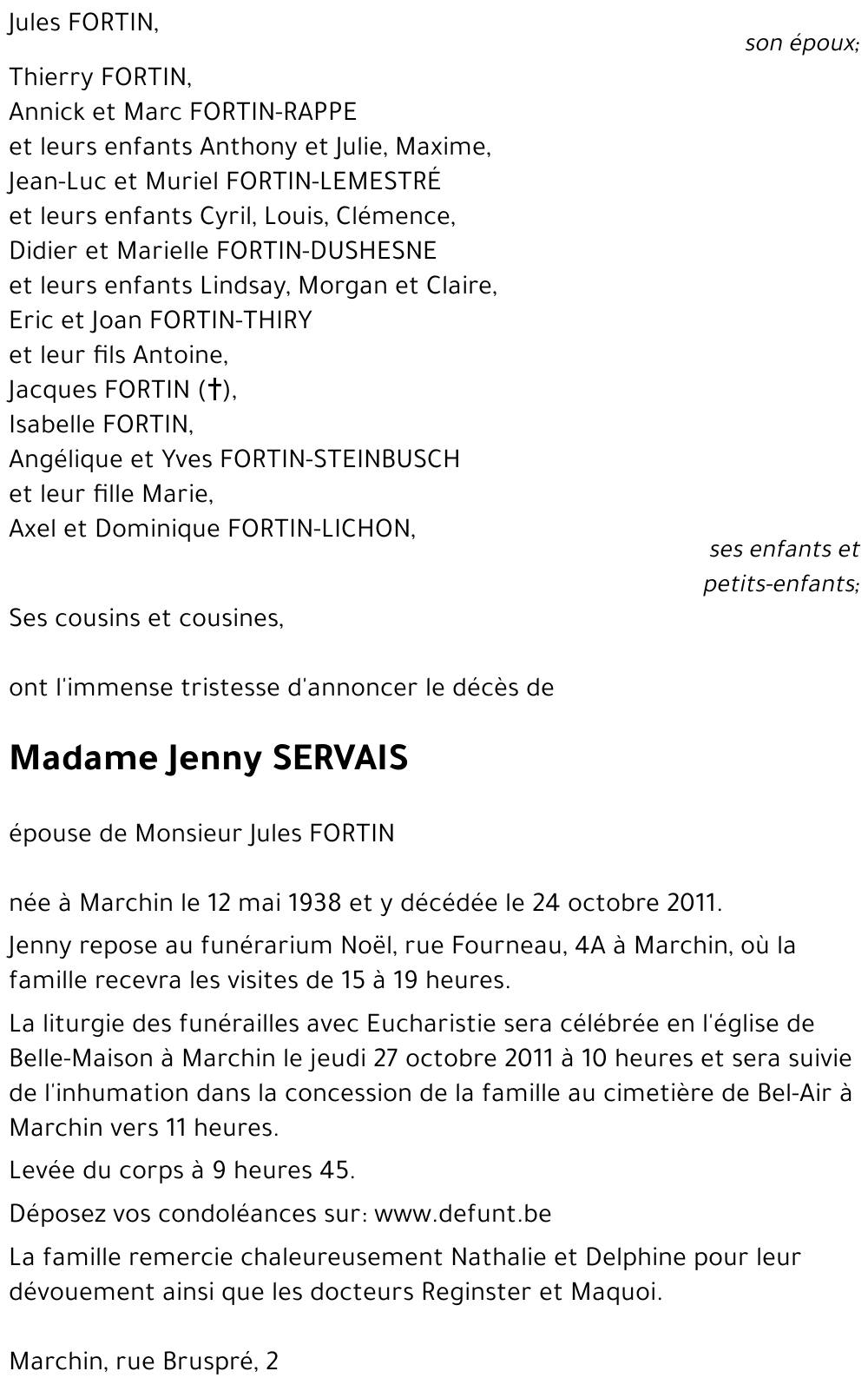 Jenny SERVAIS