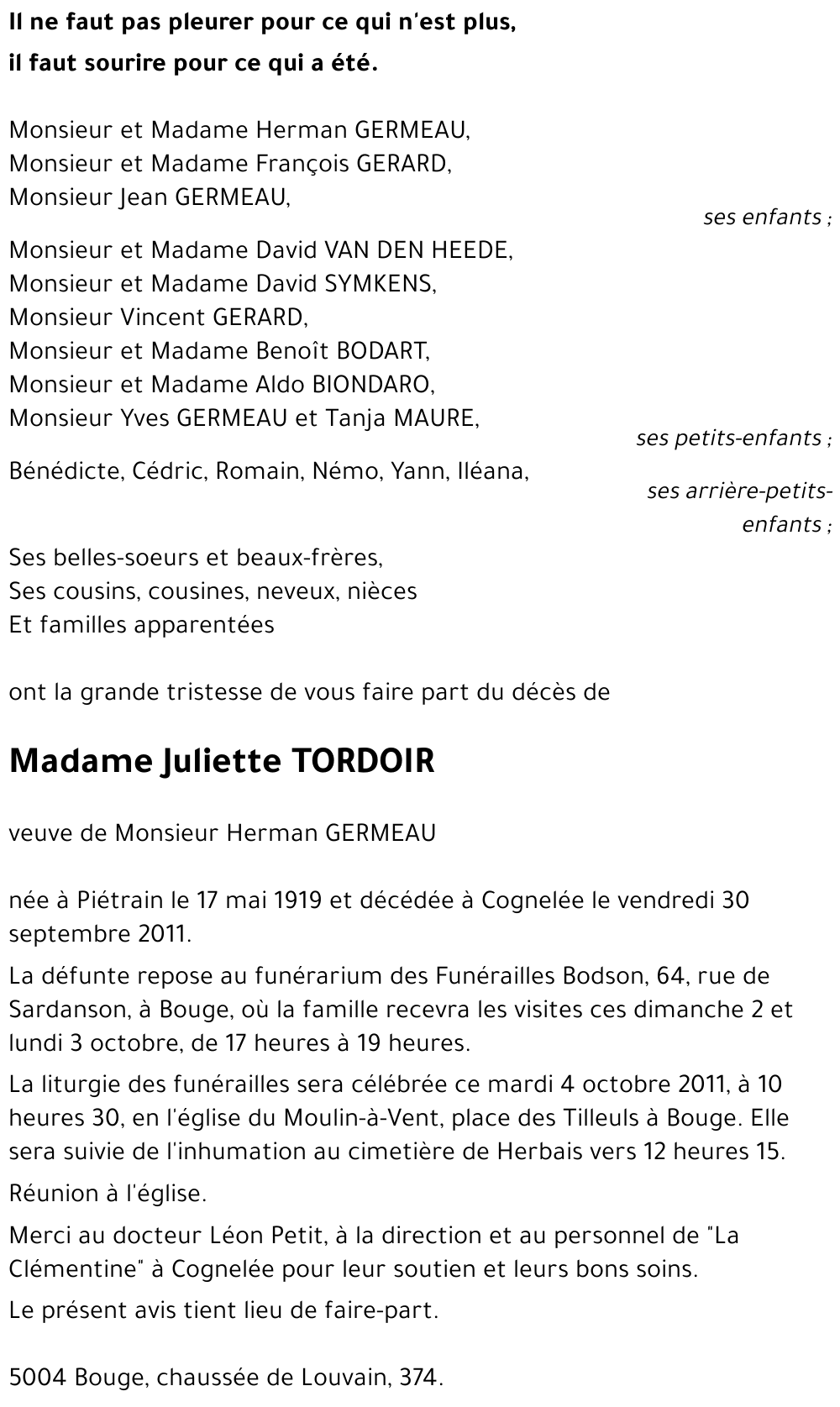 Juliette TORDOIR
