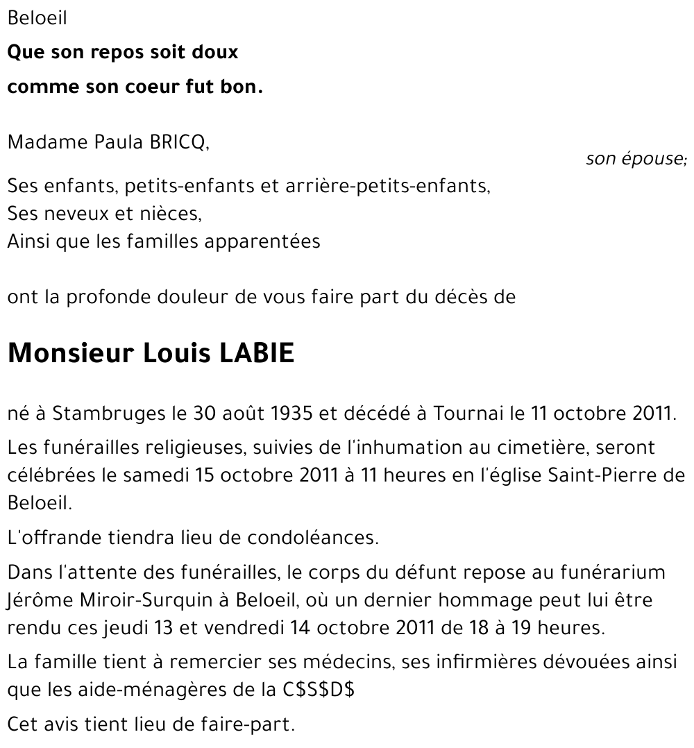 Louis LABIE