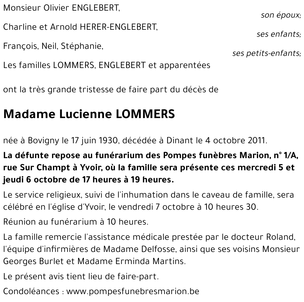 Lucienne LOMMERS