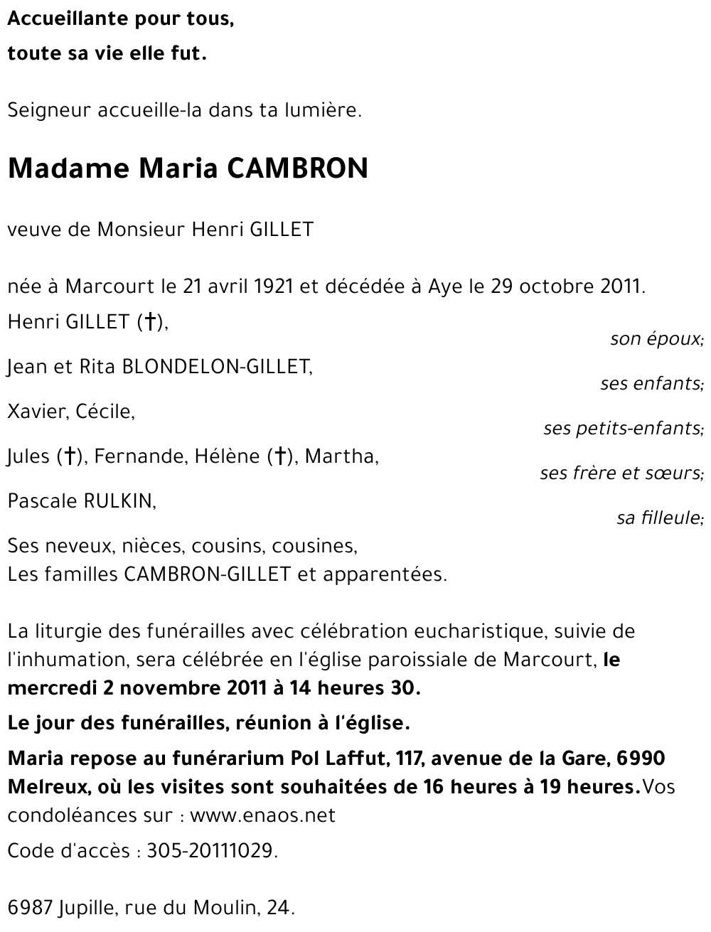 Maria CAMBRON