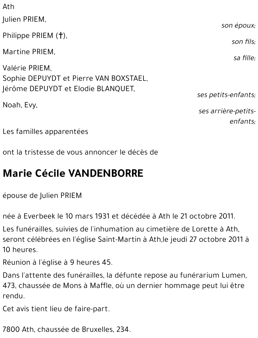 Marie-Cécile Vandenborre