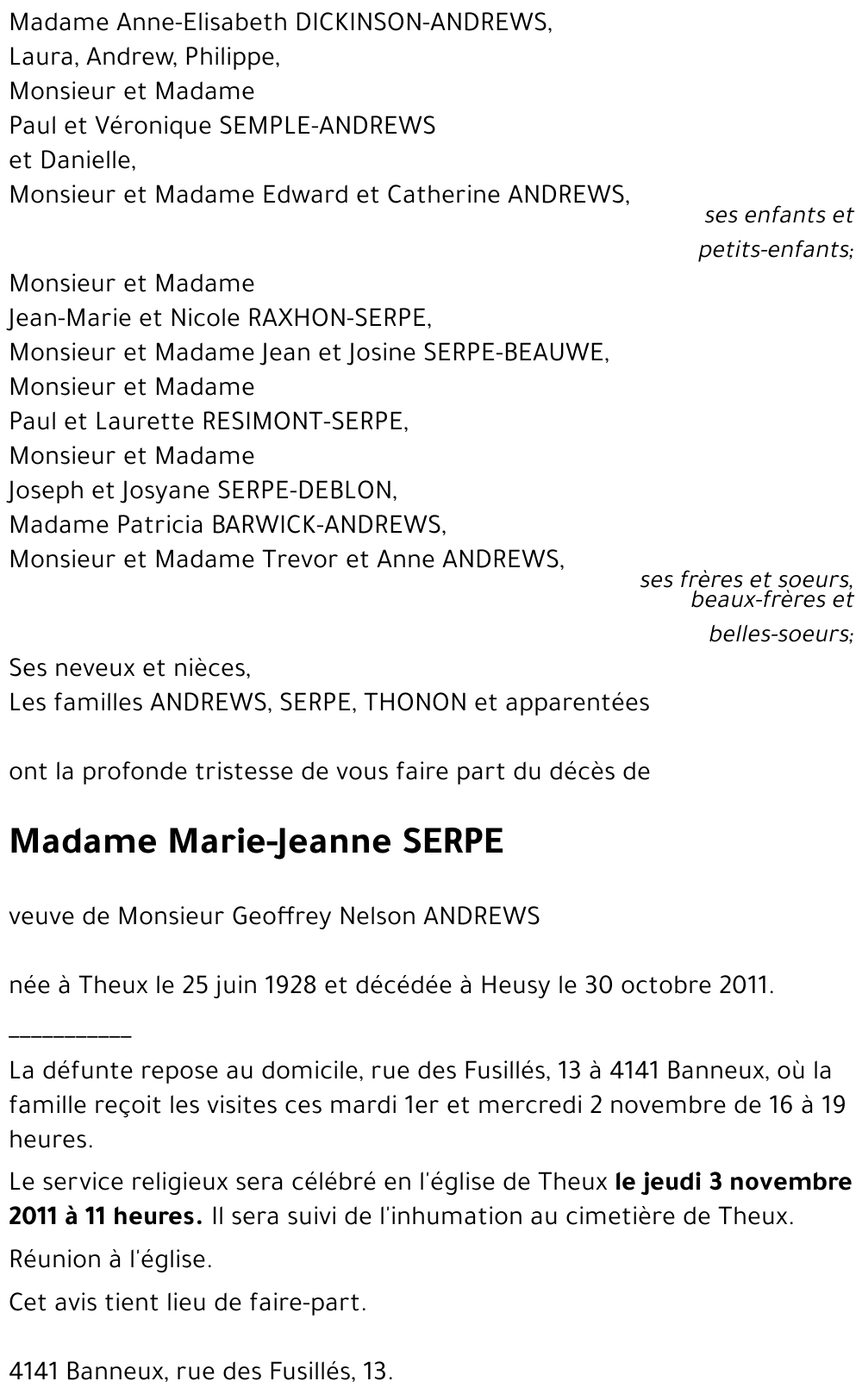 Marie-Jeanne SERPE