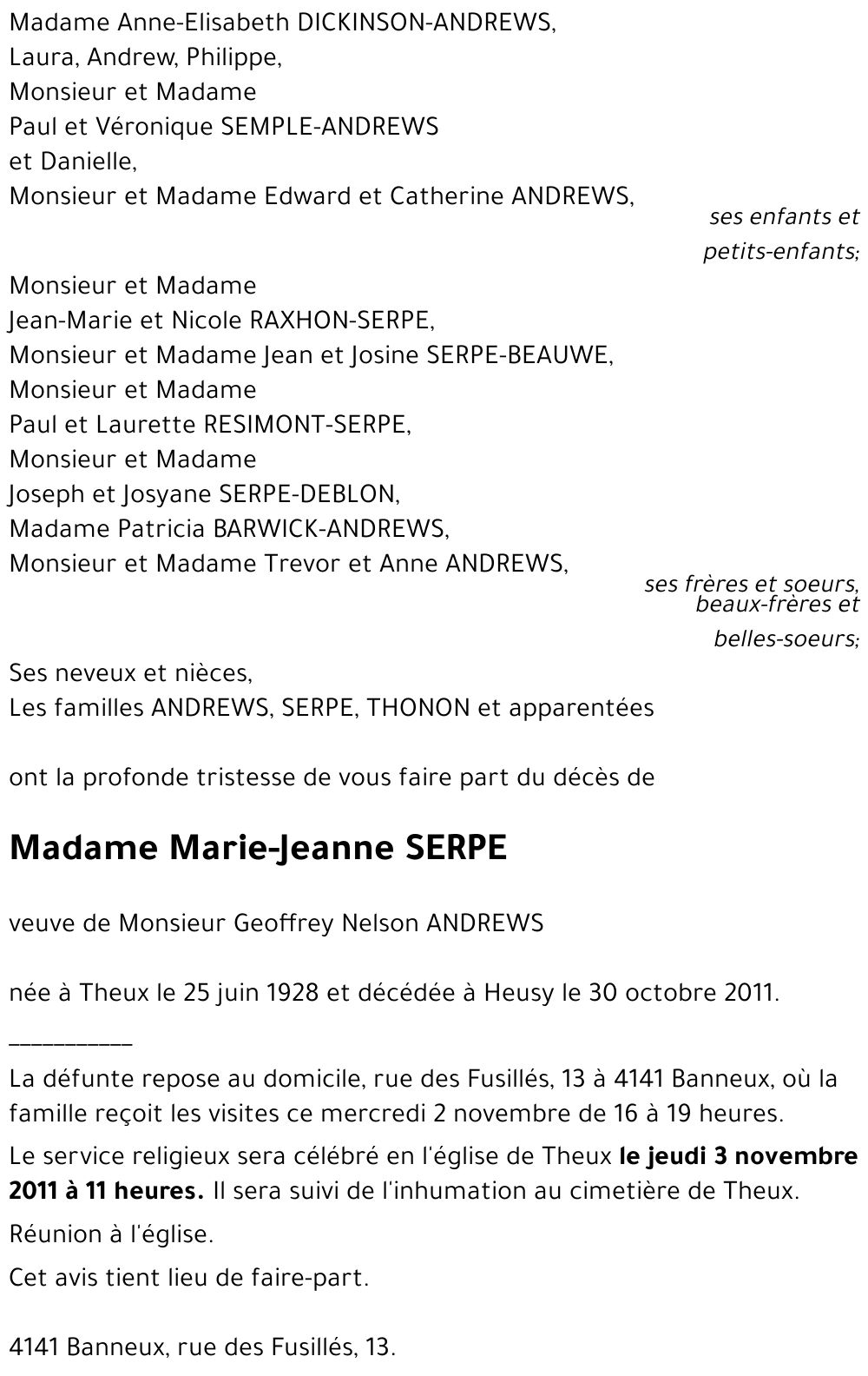 Marie-Jeanne SERPE