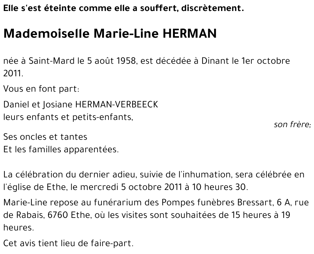 Marie-Line HERMAN