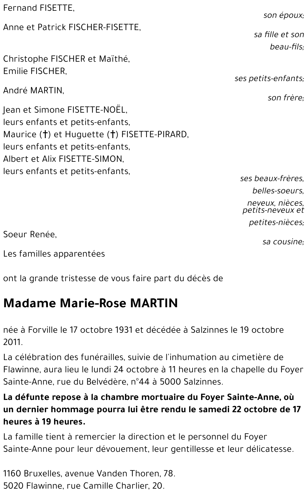 Marie-Rose MARTIN